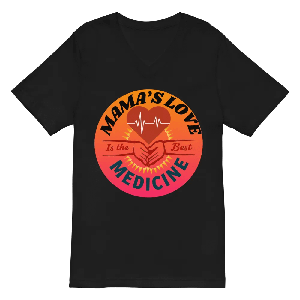 MAMA'S LOVE Is the Best MEDICINE V-Neck Tee product image (3)