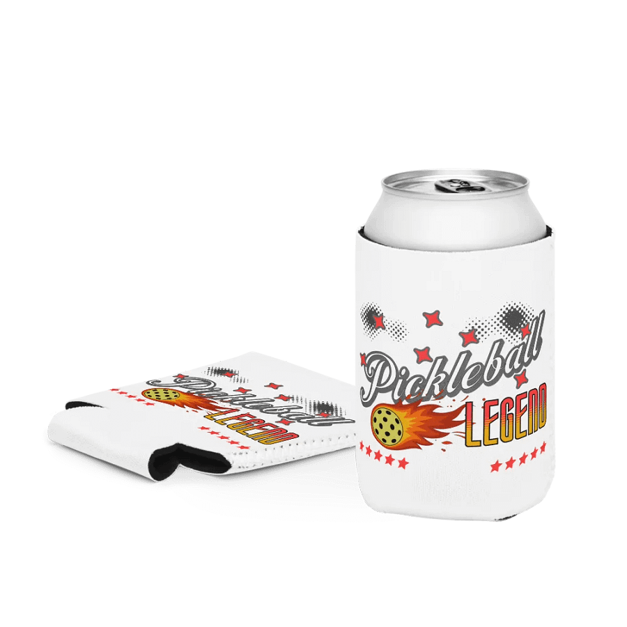 Flaming Pickleball Legend Coozie Can Cooler product image (4)