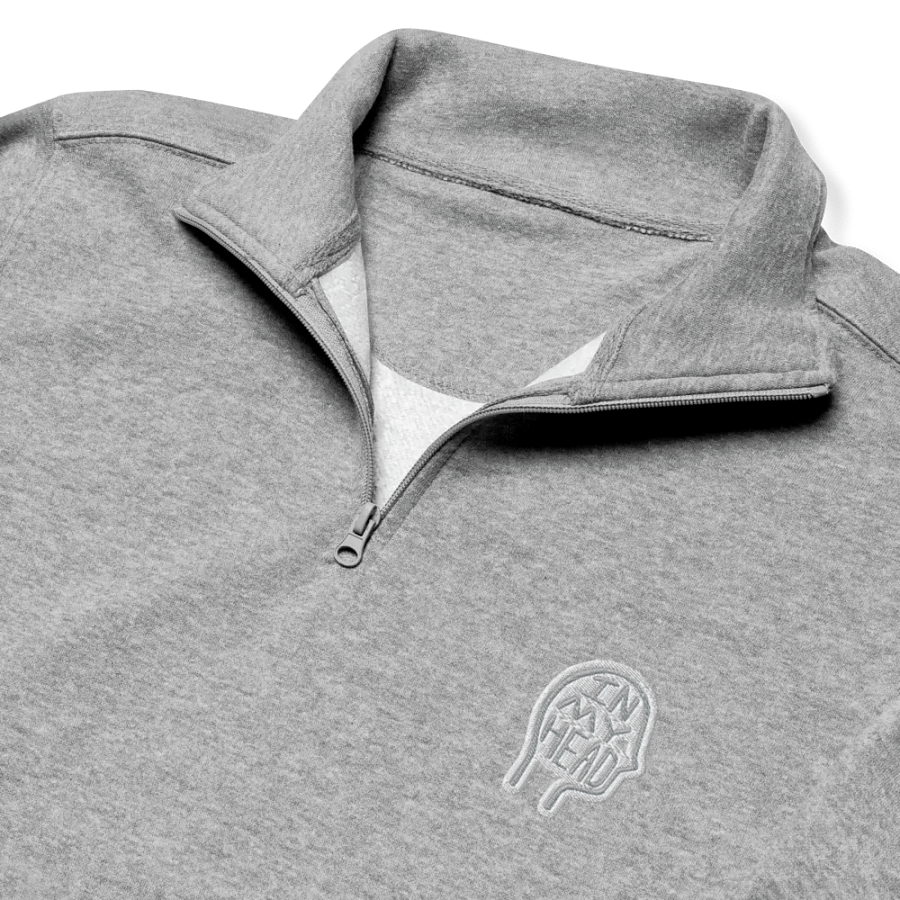 In My Head (grey bubble design) embroidered quarter zip product image (6)