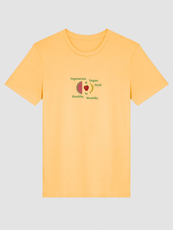 Healthy Wealthy Vegetarian & Vegan T-Shirt product image (1)