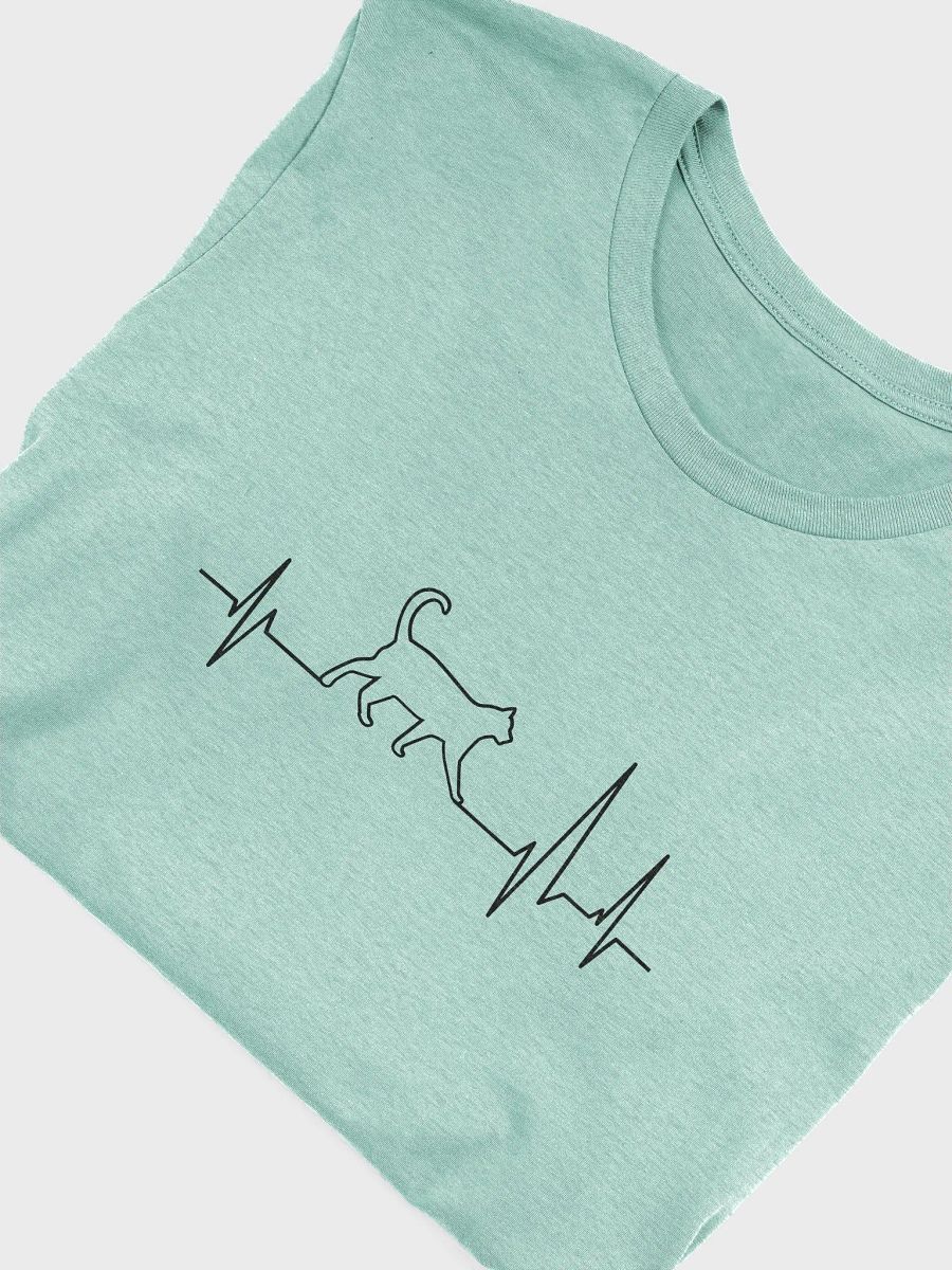 "Cat electrocardiogram" t-shirt product image (3)