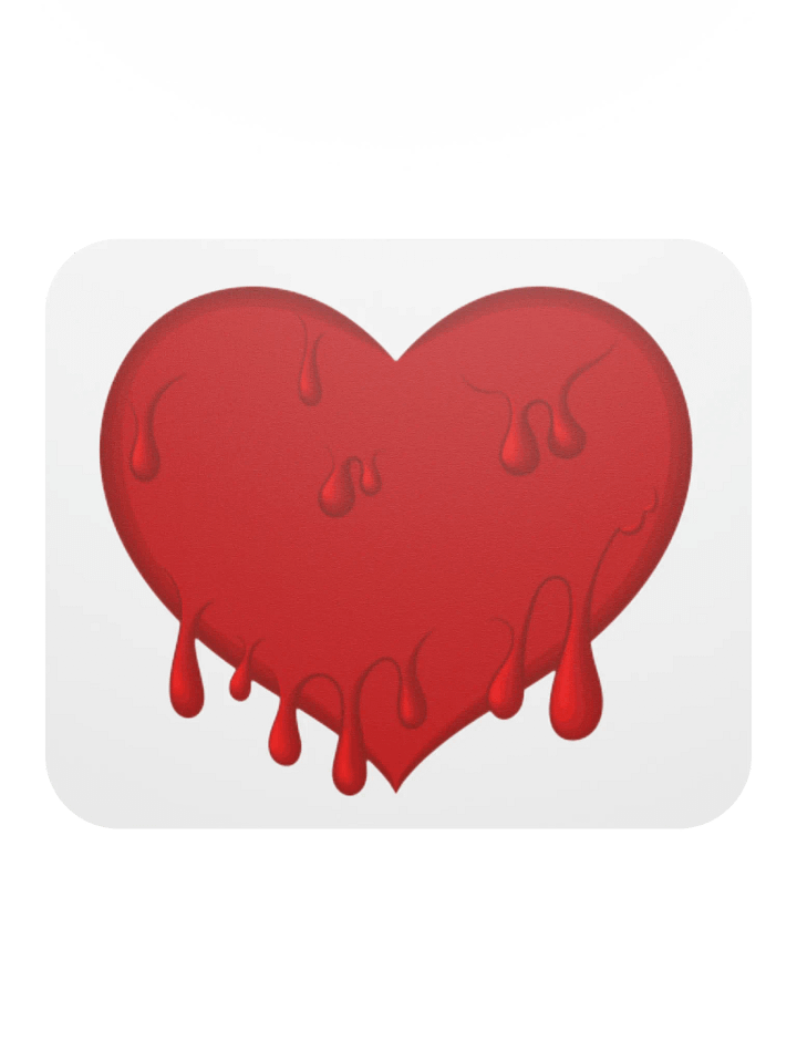 Bloody Heart Mouse Pad product image (2)
