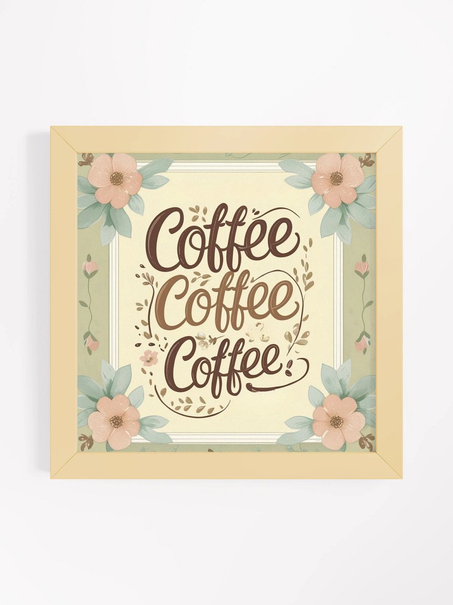 Vintage Floral Coffee Trio Poster product image (1)