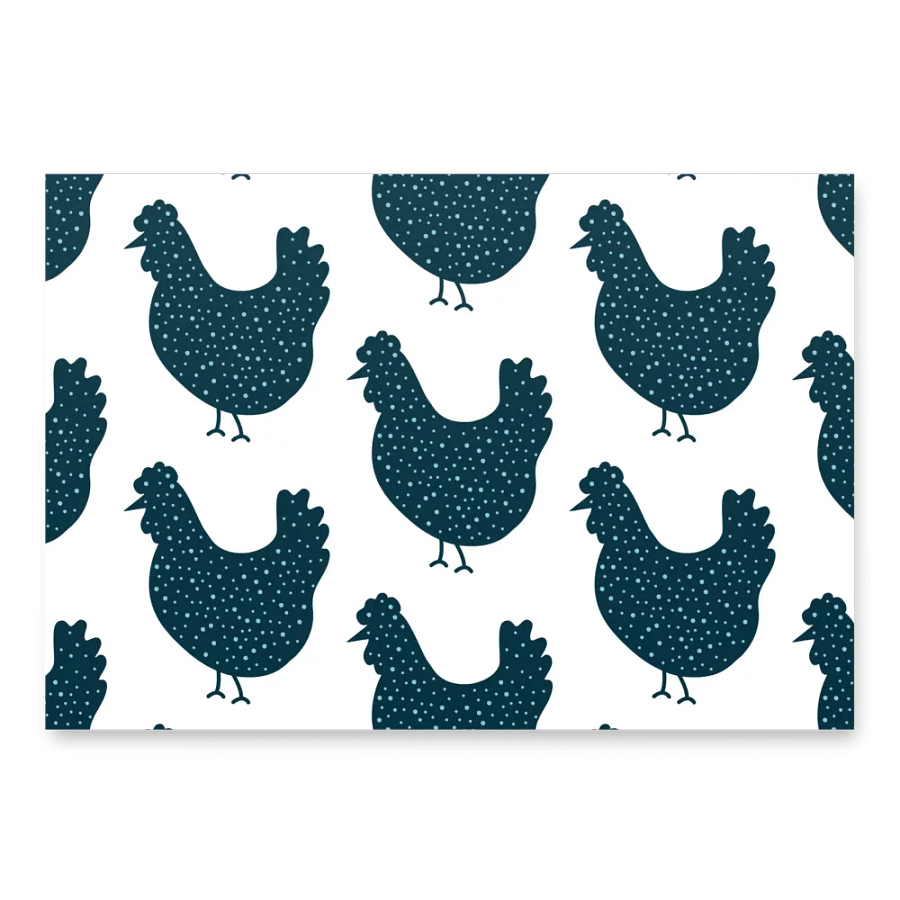 Country Chicken Wrapping Paper product image (1)