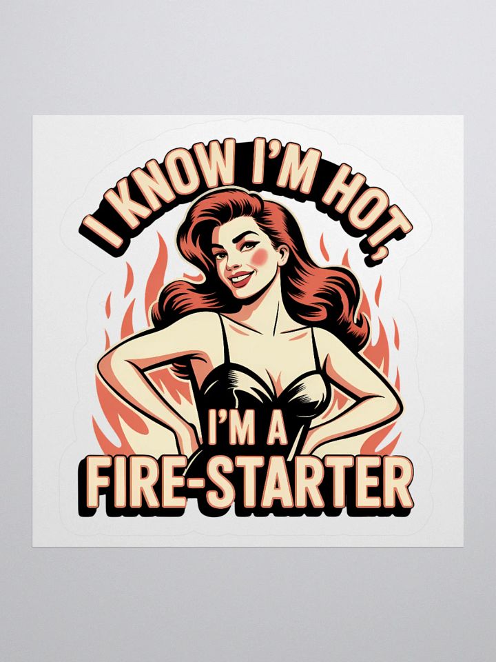 I know I'm Hot Human Design Manifestor Women Sticker product image (2)