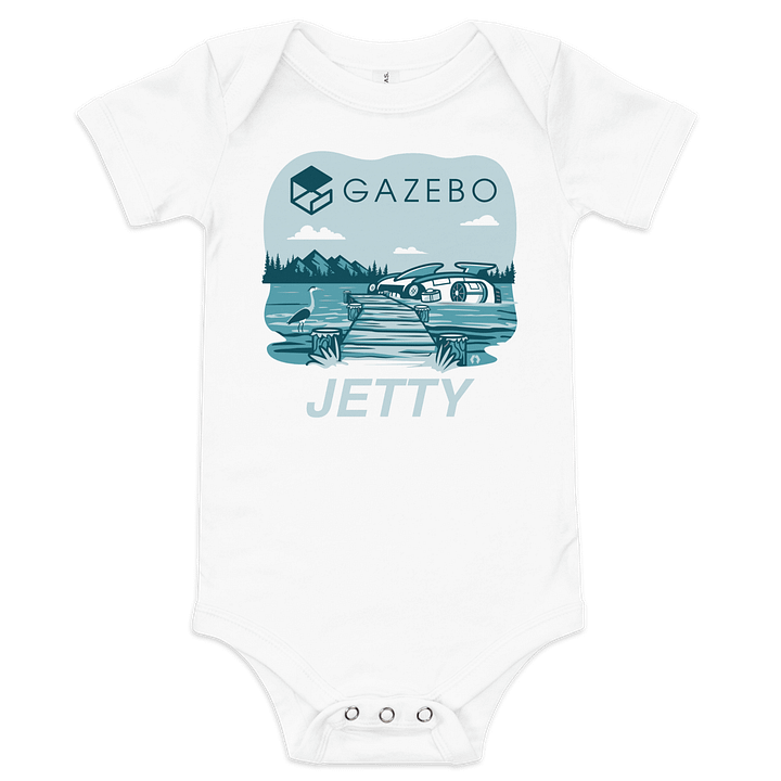 Gazebo Jetty baby onesie product image (1)