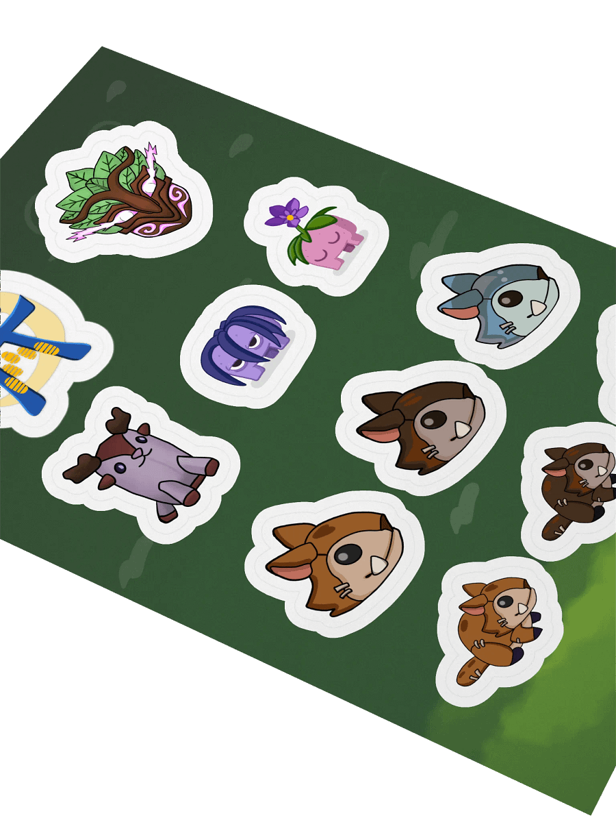Palia Emotes Fall Set - Kiss Cut Sticker Sheet product image (3)