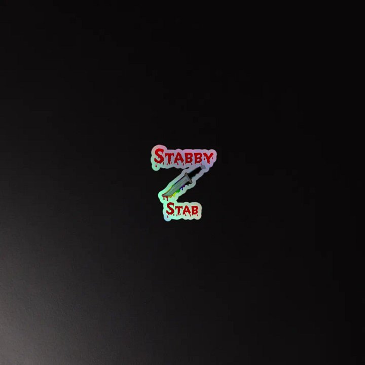 Stabby Stab Holographic Sticker product image (4)