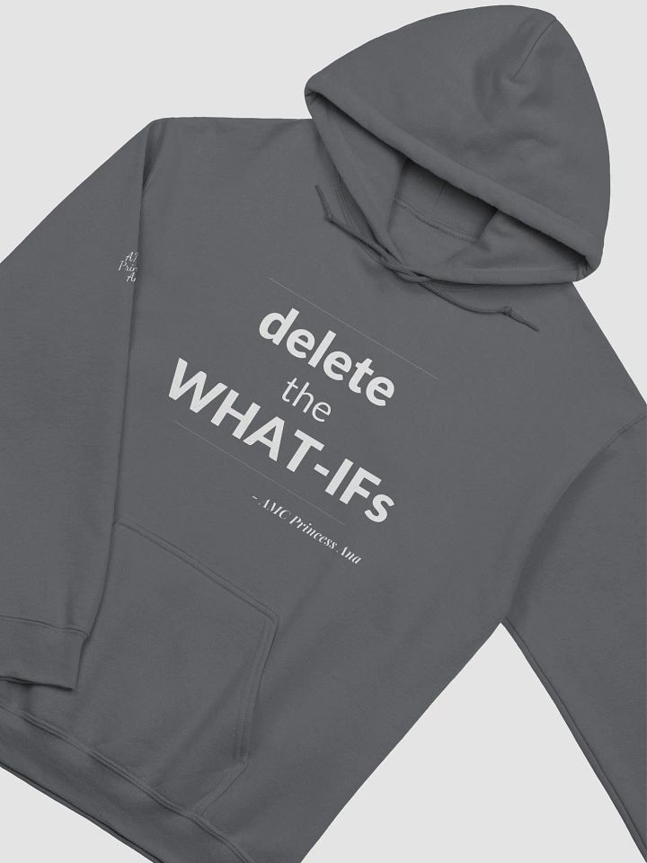 Delete the What-Ifs PULLOVER Hoodie - White text product image (1)