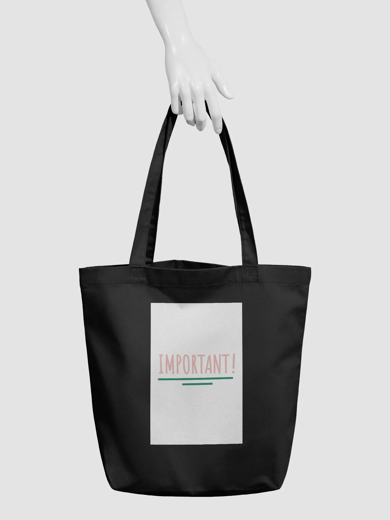 Eco-Friendly Statement Tote: IMPORTANT! product image (5)