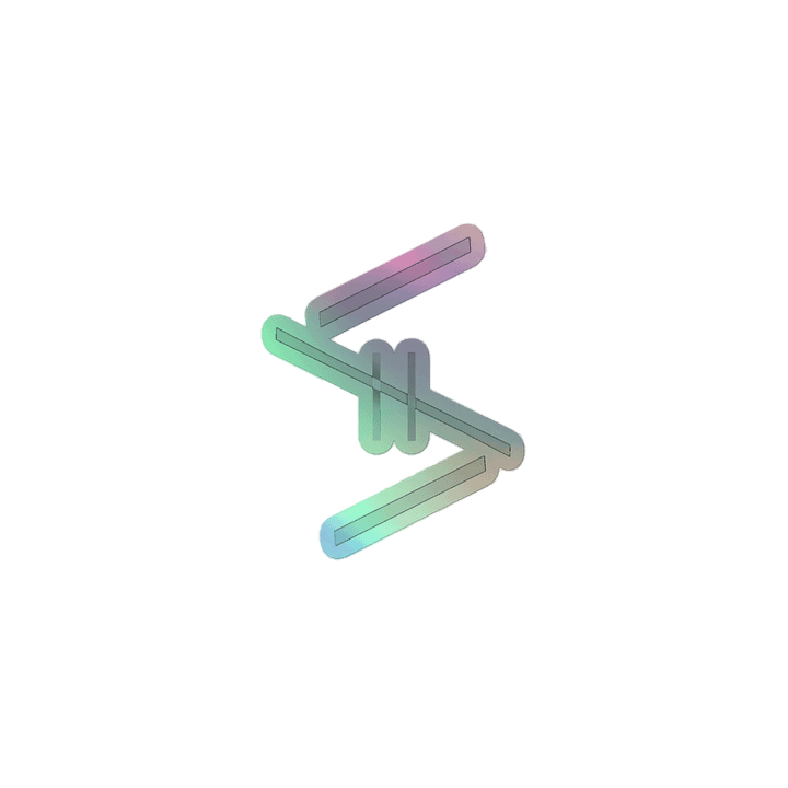 'Standard' holo logo sticker product image (1)