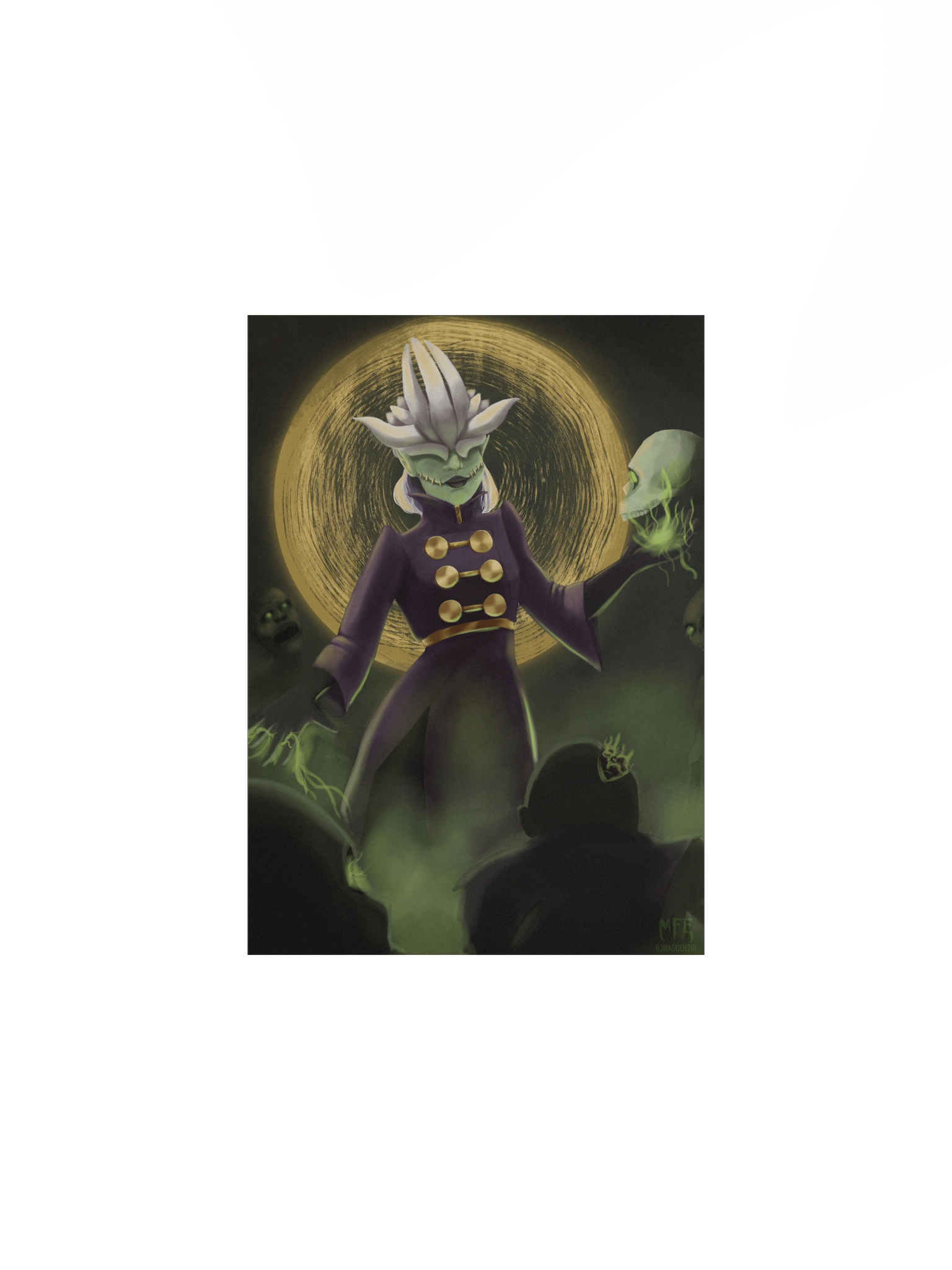Lady Necromancer Print product image (2)