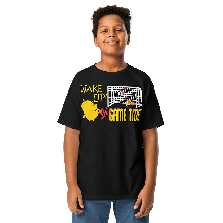 Soccer Cat (WAKE UP, It's GAME TIME) - Unisex Youth Heavyweight T-shirt product image (6)