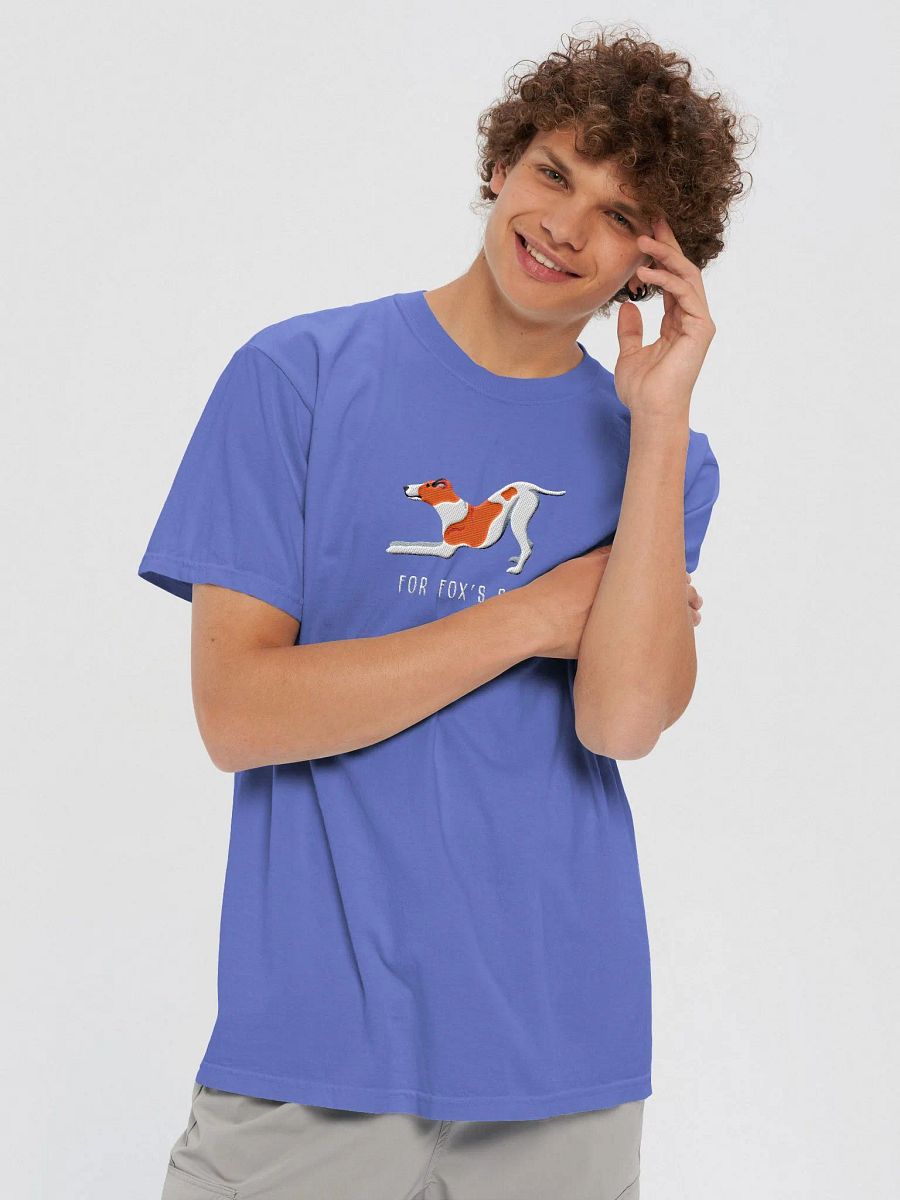 For Fox's Sake T-Shirt(Embroidered) of a Smooth Fox Terrier(Red & White) product image (8)