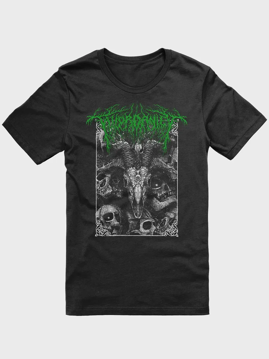 Goat Skull Green Logo on Bella Canvas product image (1)