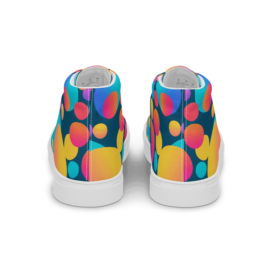 Retro Vibes High Top Canvas Shoes product image (4)
