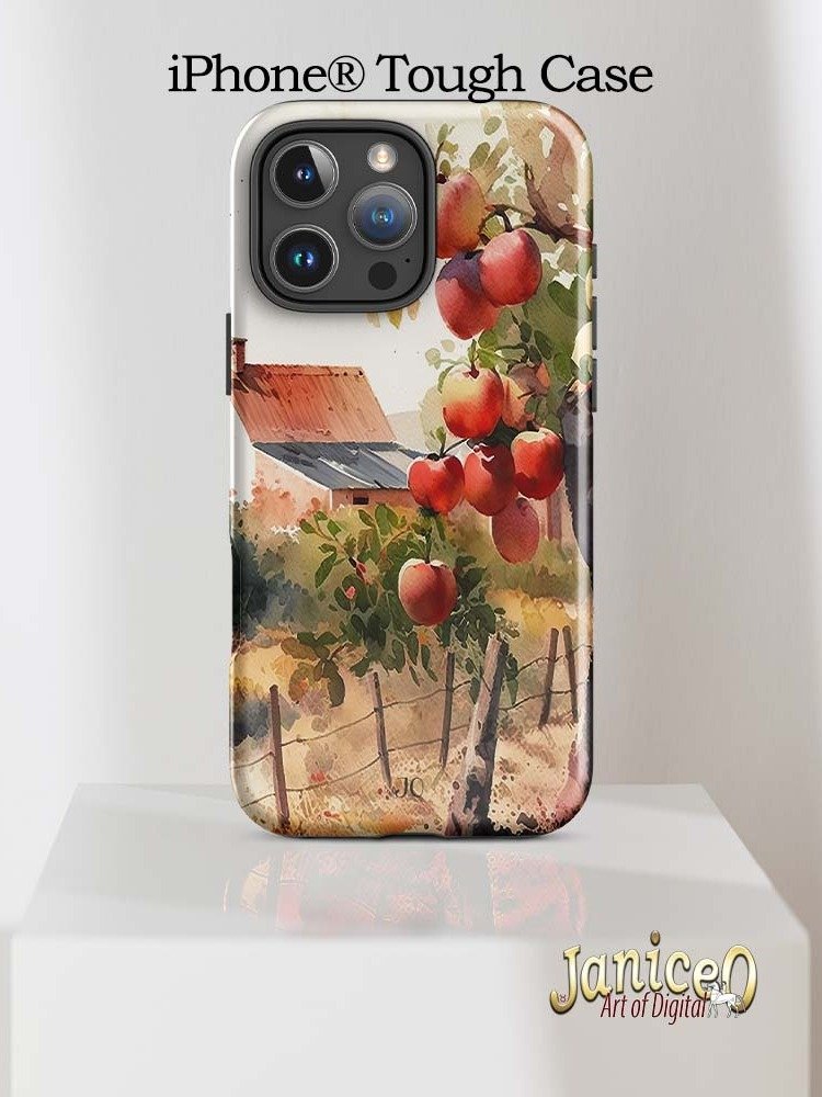 Core Protection - Rustic Apple Tree Watercolor iPhone® Tough Case product image (10)