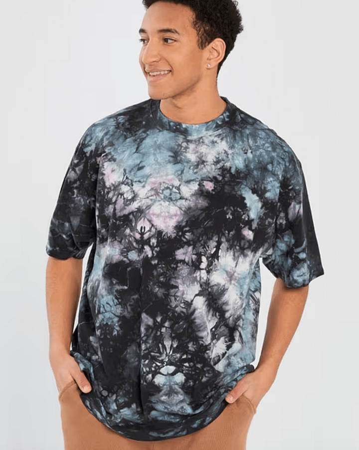 Juicey Tech Shaka Wear Oversized Tie-Dye T-Shirt product image (1)