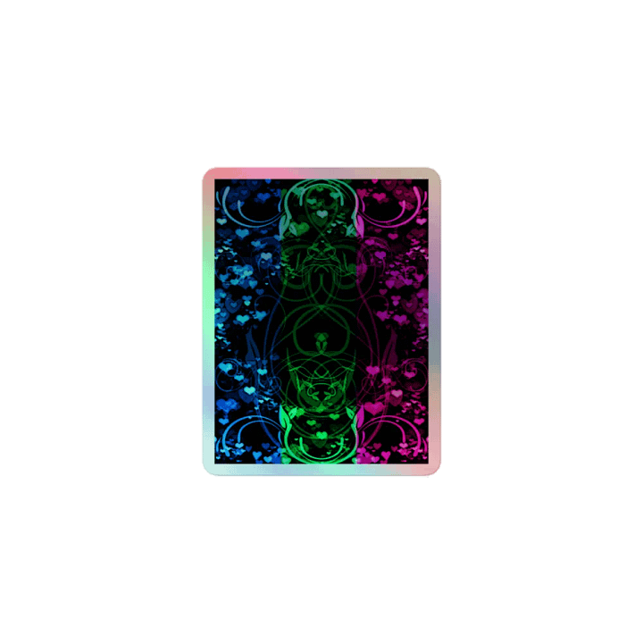 Polysexual Pride Flag Sticker (Flourish Variation) product image (1)