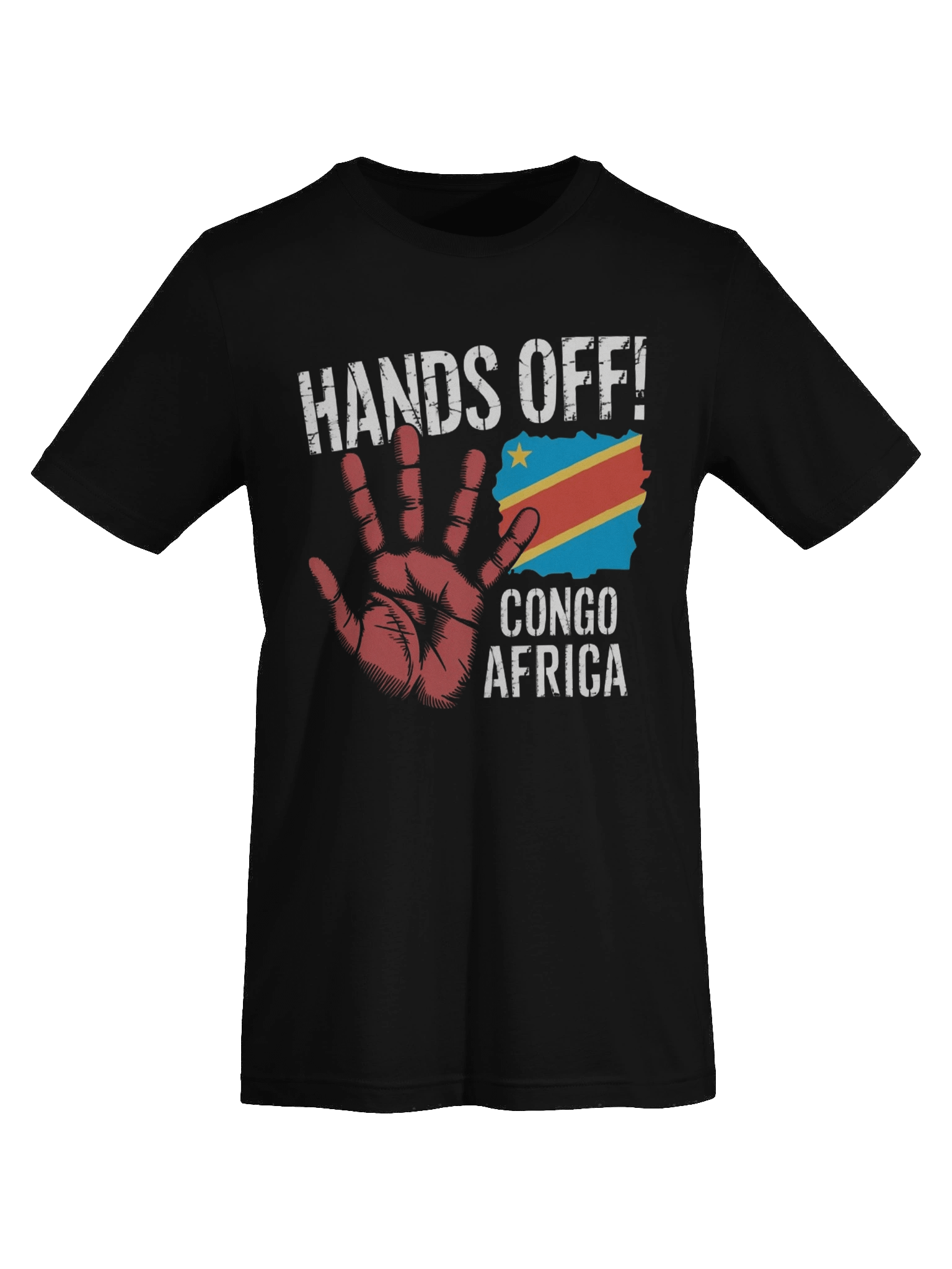 Hands Off Congo Africa African Flag Supersoft T-shirt product image (7)