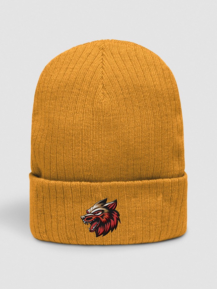 Wolf Ribbed Beanie product image (2)