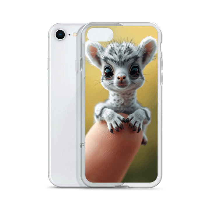 Whimsical Alpaca on a Finger Creature iPhone® Case product image (51)