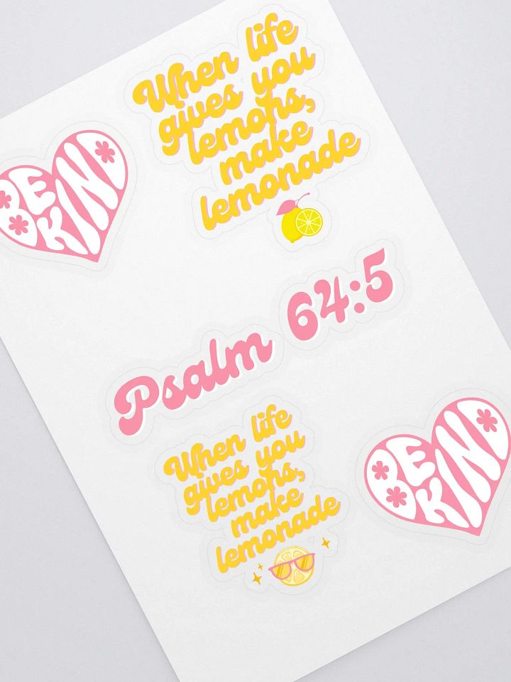 Kindness & Lemonade Stickers product image (1)