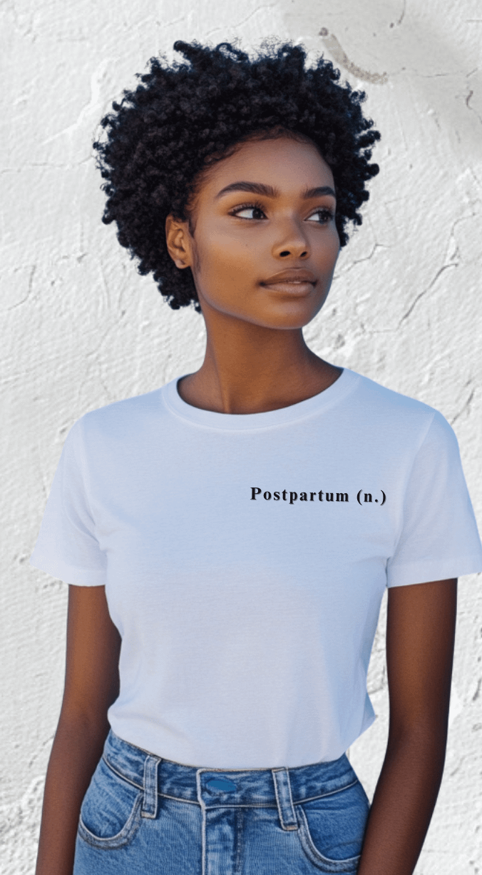 Empowering Postpartum T-Shirt, Gift for New Moms, Celebrate Motherhood, Pink Splash product image (5)