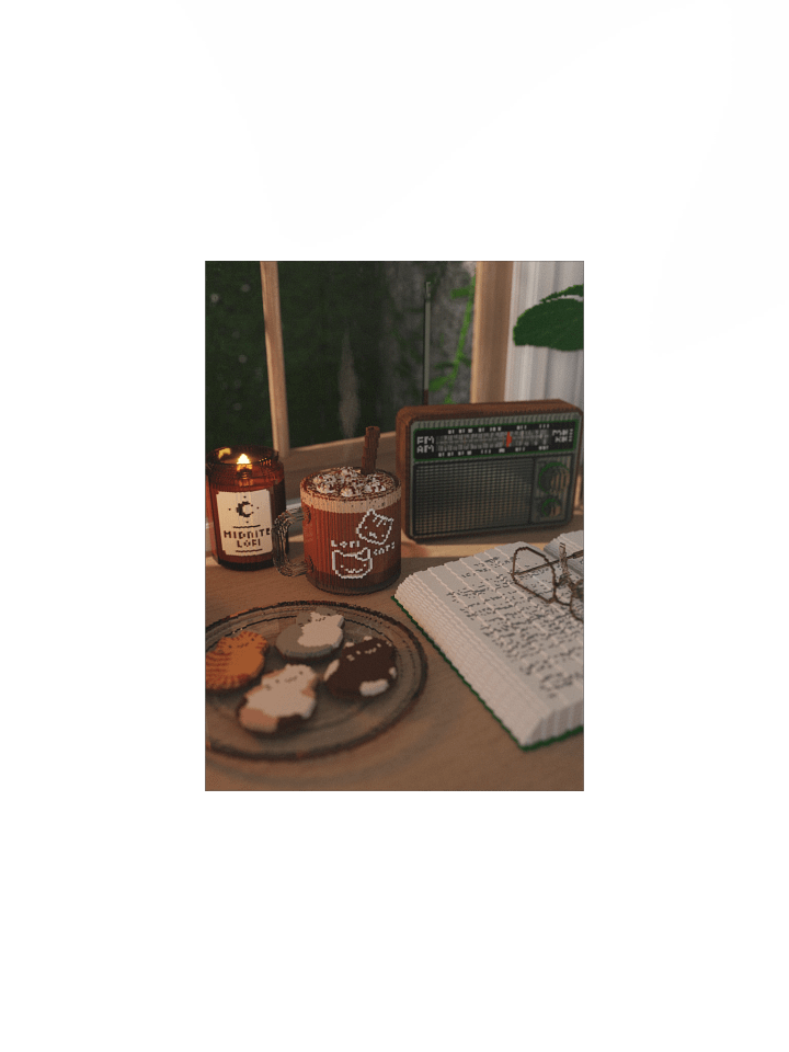 Read with me 🌙 art print product image (2)