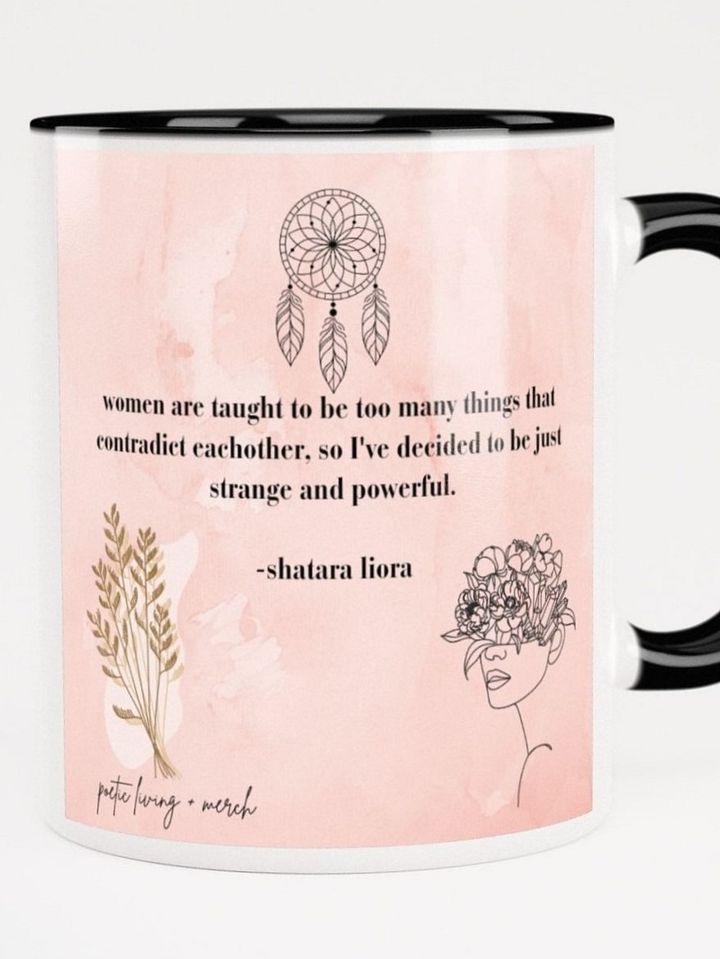 strange and powerful quote mug - style 2 product image (2)