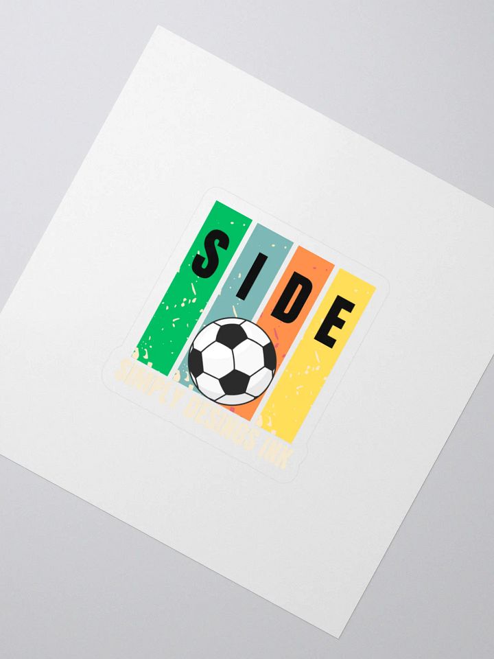 Soccer Ball Spectrum Kiss Cut Stickers product image (2)