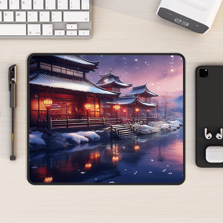Snowy Nights Small Mouse Pad (7 x 9) product image (1)