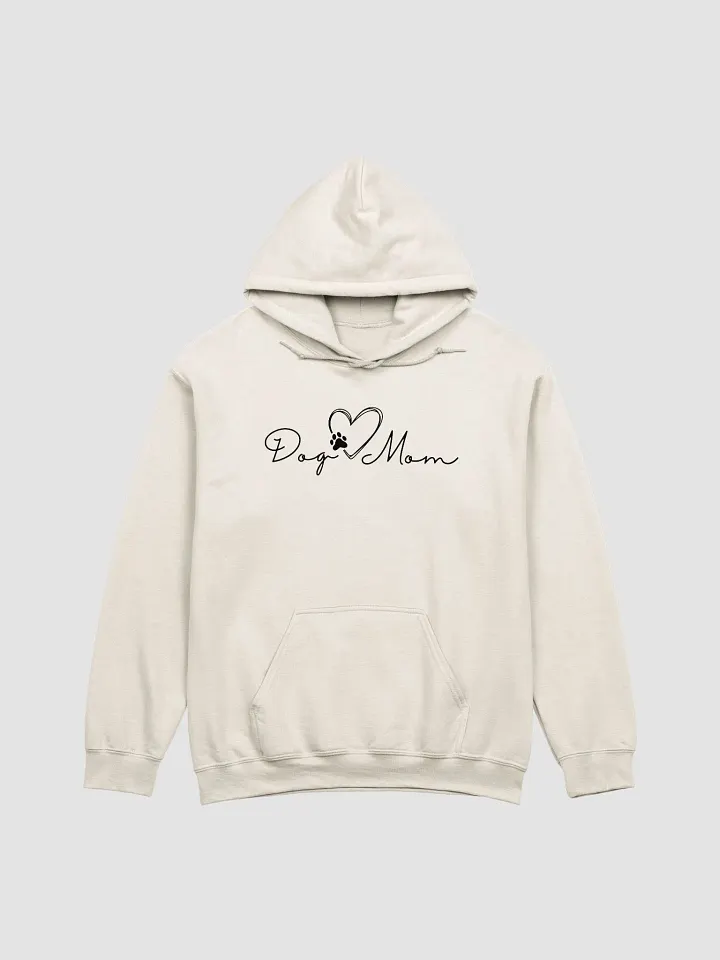 Dog Mom Simple Cursive Design with Heart and Paw Hoodie product image (8)