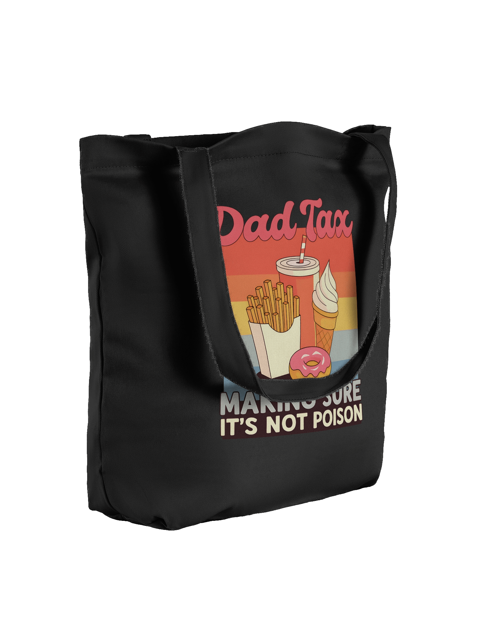 Funny Dad Tax Tote Bag – Retro Design Gift for Dads Who Love Snacks product image (4)