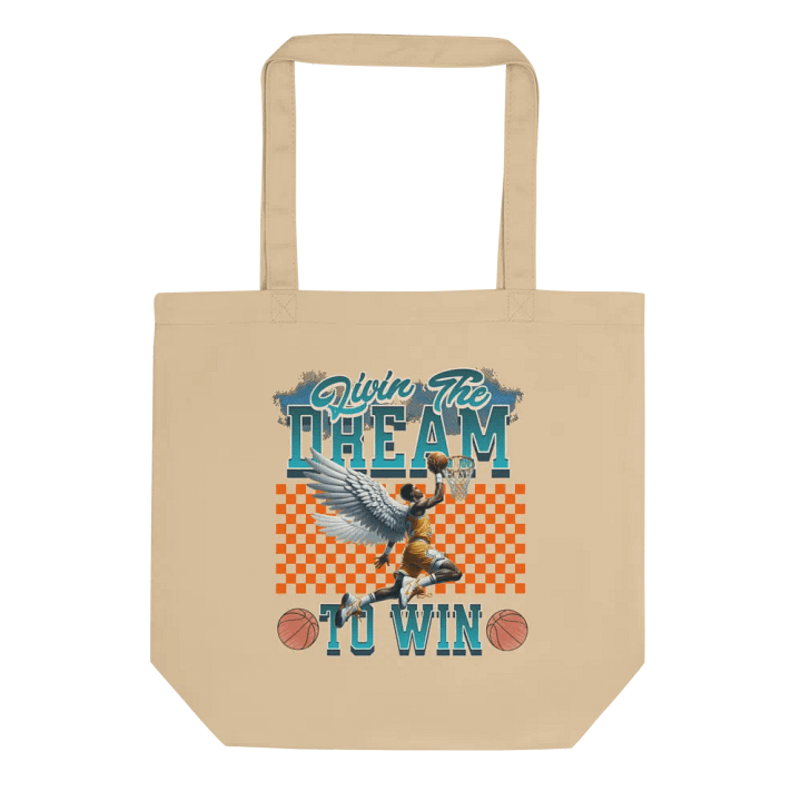 Livin The Dream To Win Basketball Dream Dunk Eco Tote product image (1)