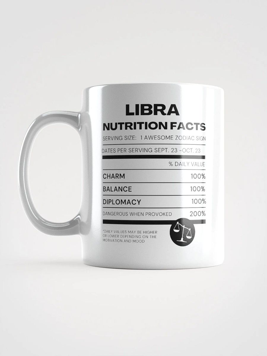 Libra Nutrition Facts Mug product image (7)