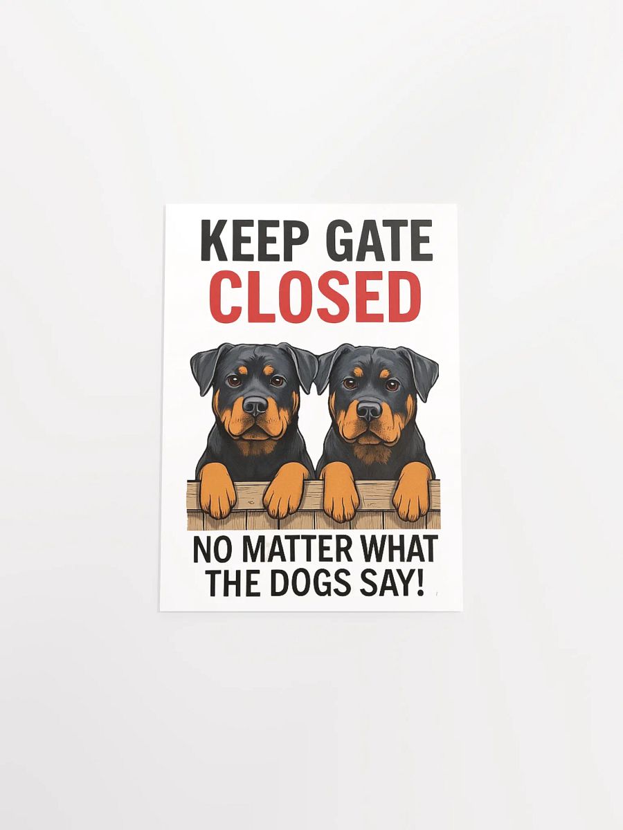 Rottweilers - Keep Gate Closed product image (29)