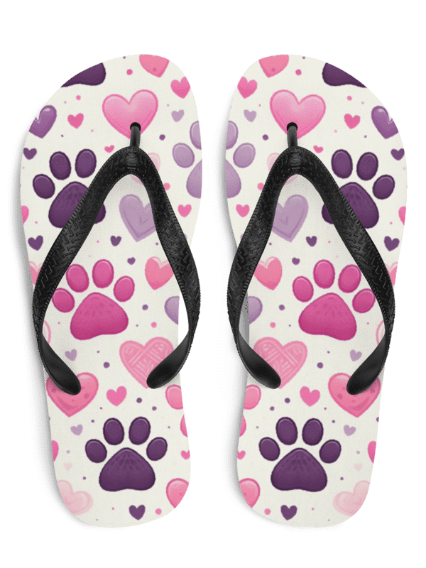 Hearts and Paws Flip Flops product image (1)