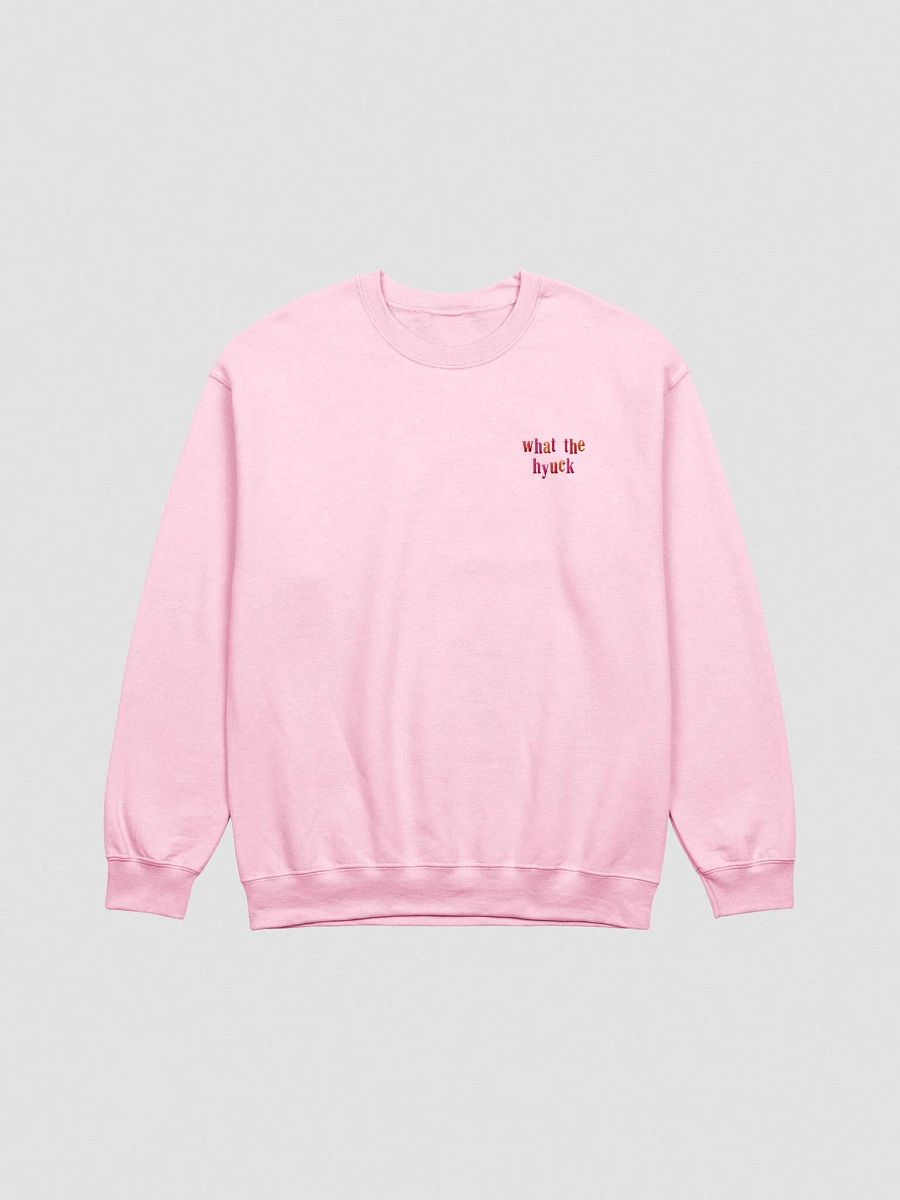 what the hyuck embroidered crewneck (multicolored) product image (1)