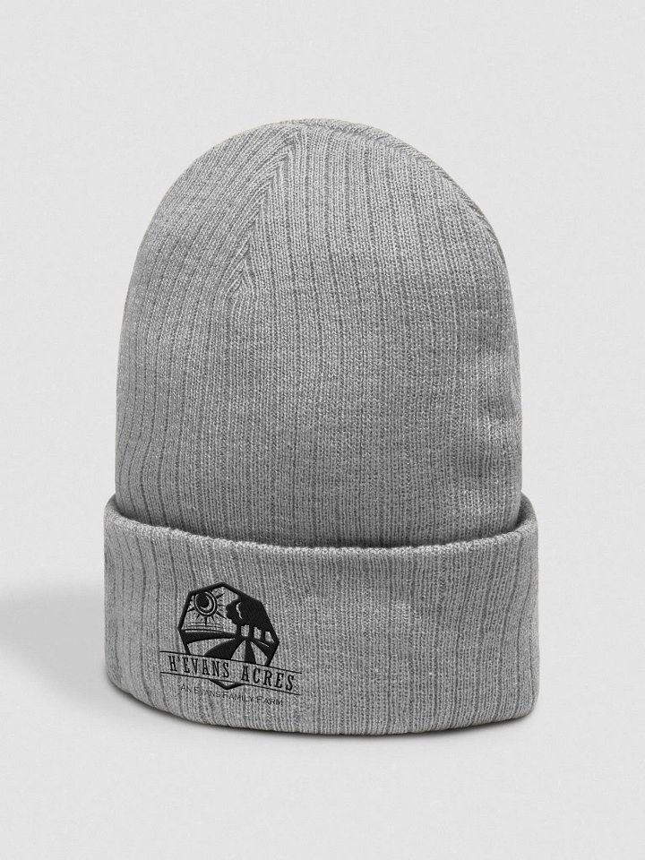 H'Evans Acres Black Logo Beanie product image (2)