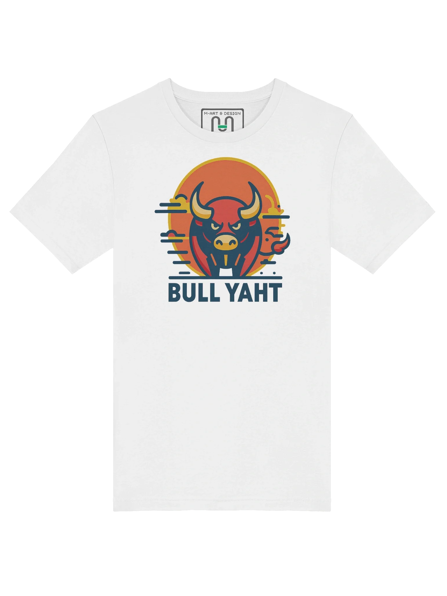 BULL YAHT Power Tee – Unleash the Charge, Wear the Legend - by M-Art & Design product image (101)