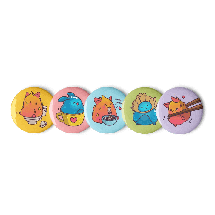 Atsu & Nami Pin Button Set product image (1)