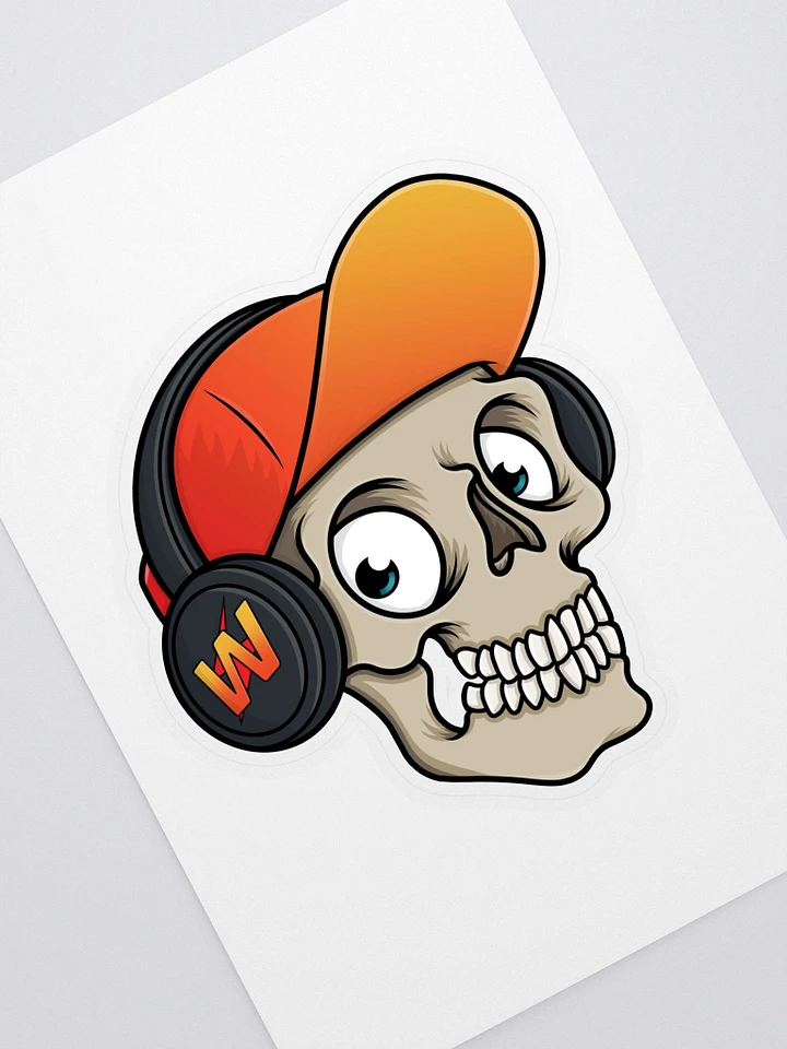 Woolfener Skull Logo Sticker product image (1)