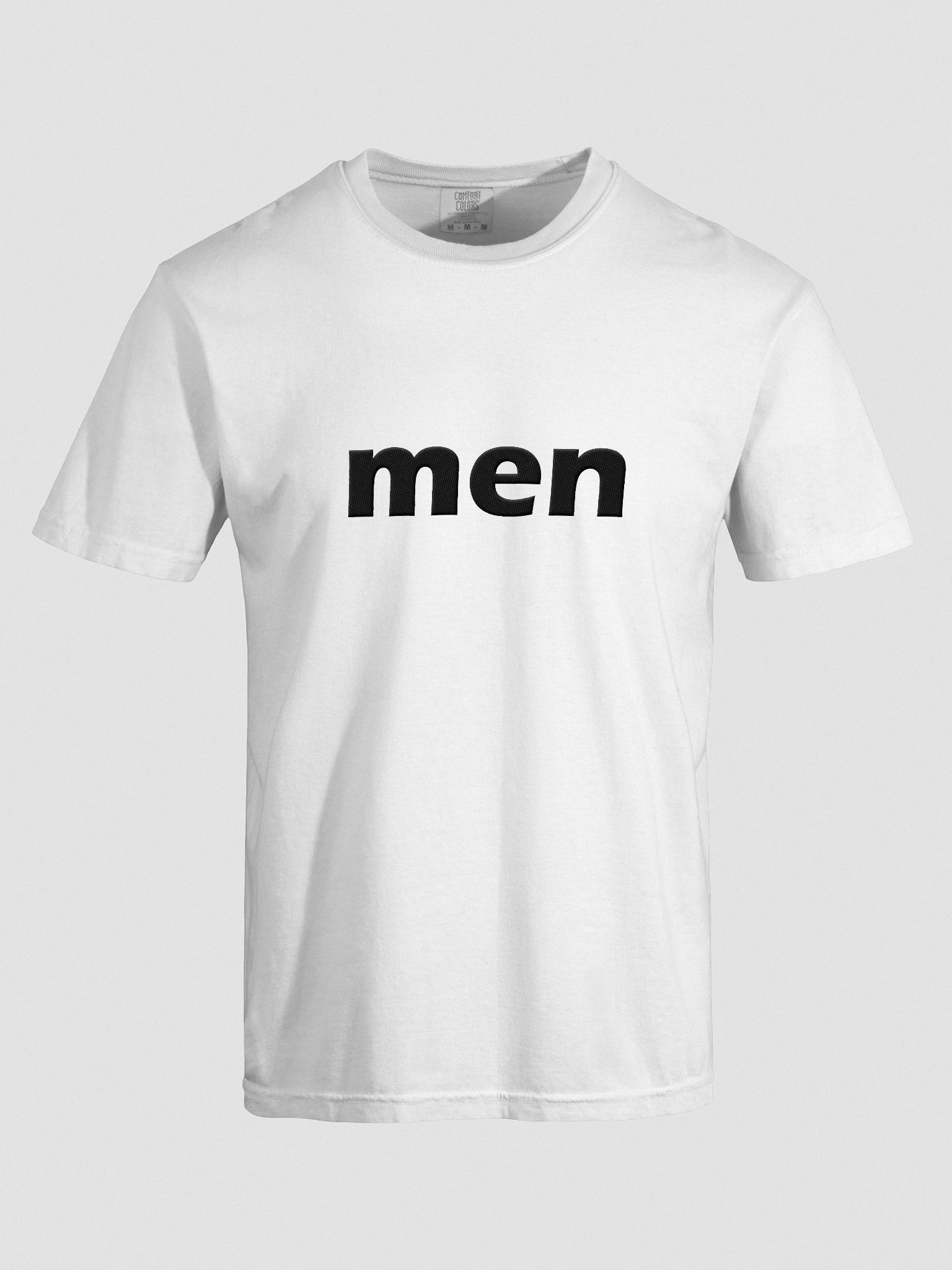 embroidered men t-shirt ("men" as in it literally says men) product image (2)