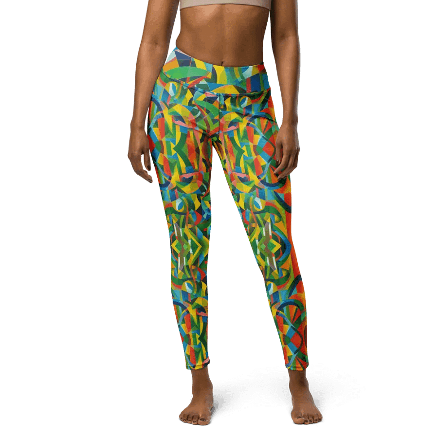 Floral Cubist Limited Édition Yoga Leggings product image (4)