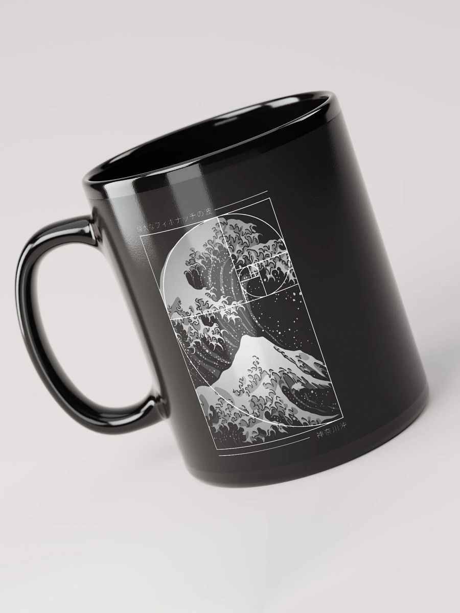 The Great Wave of Fibonacci Spiral - Modern Mug product image (6)
