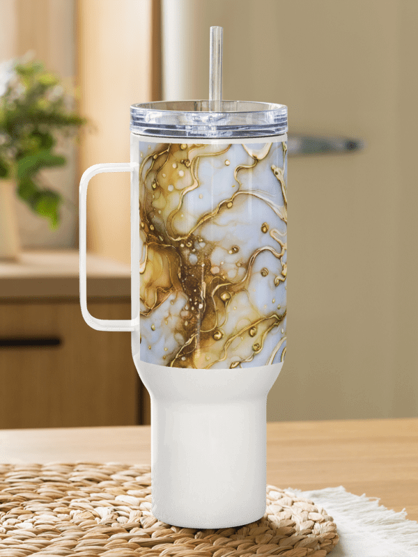 Golden Swirls Travel Mug product image (3)