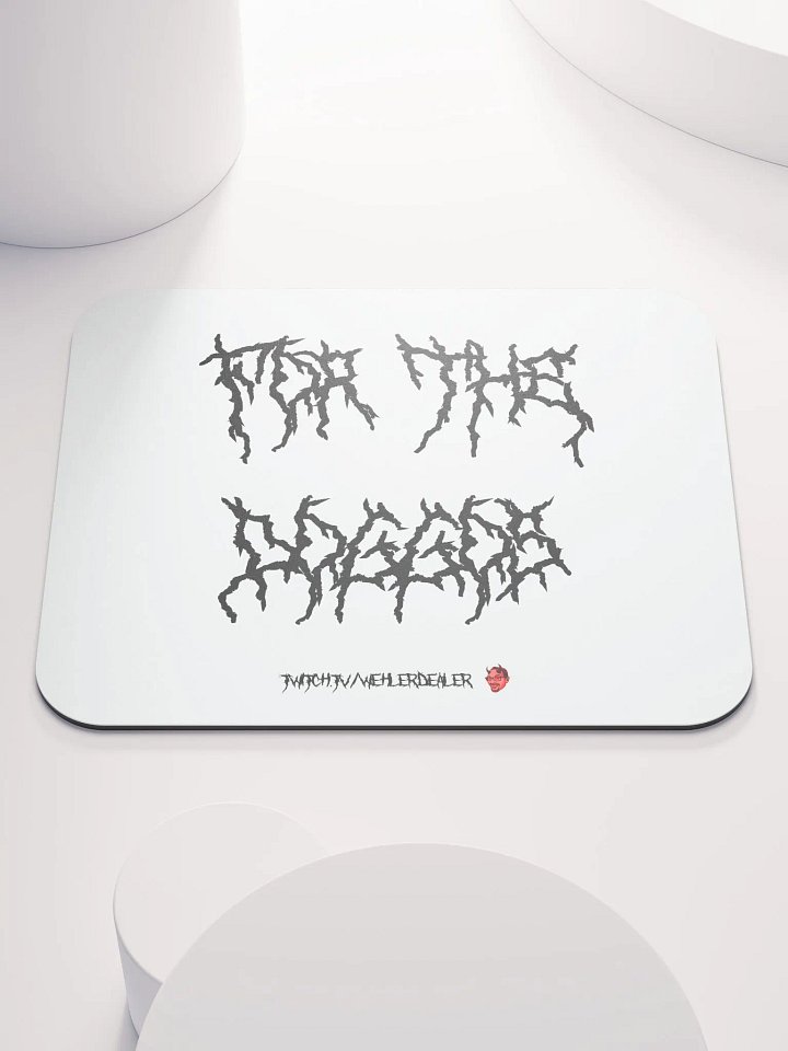 Mousepad - 'For the Doggos' (metal font) product image (2)