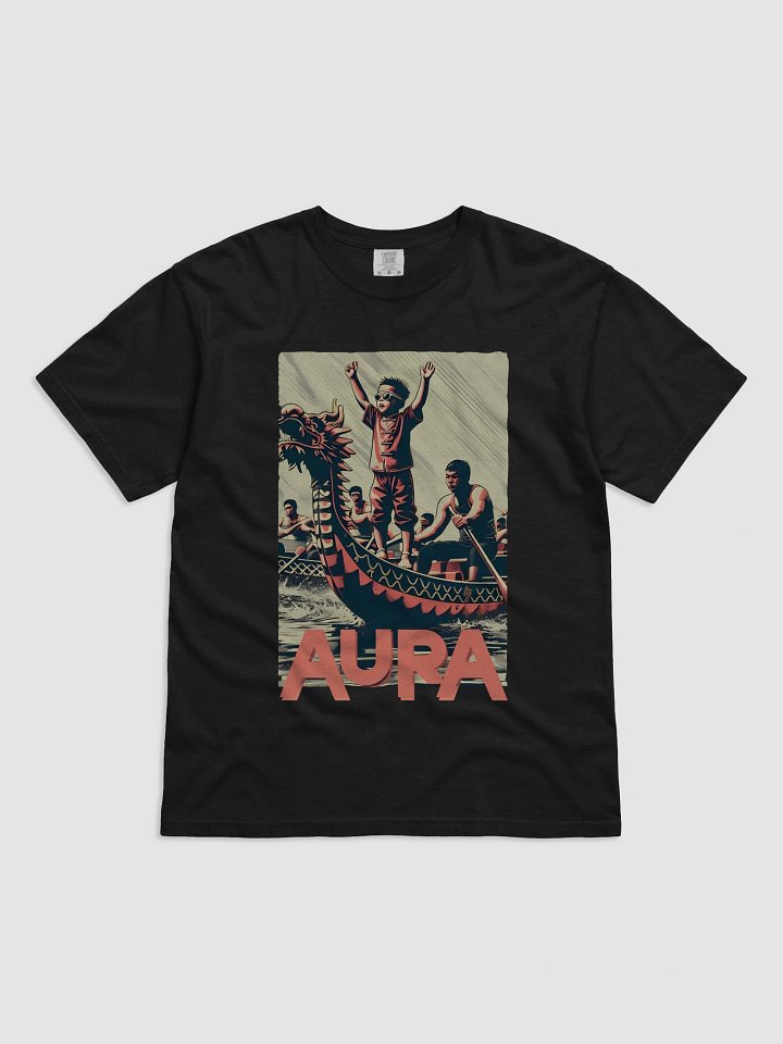 Dragon Boat Fury | Aura Art Print Heavyweight T-Shirt product image (4)