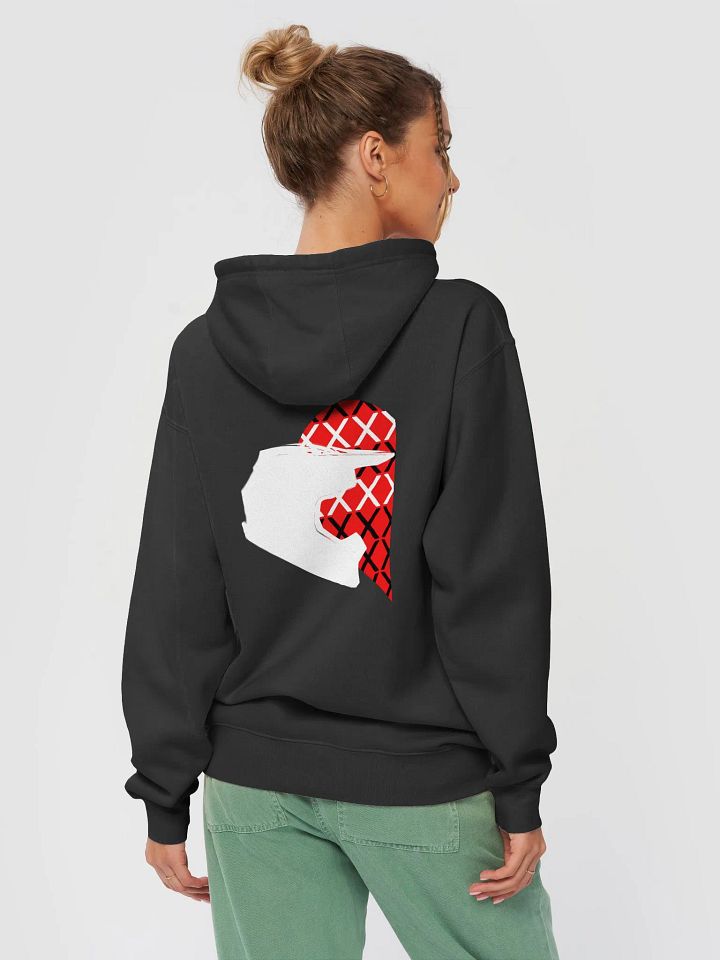Valentine Matching Off-Road Helmet Heart Hoodie (White-Left) product image (1)